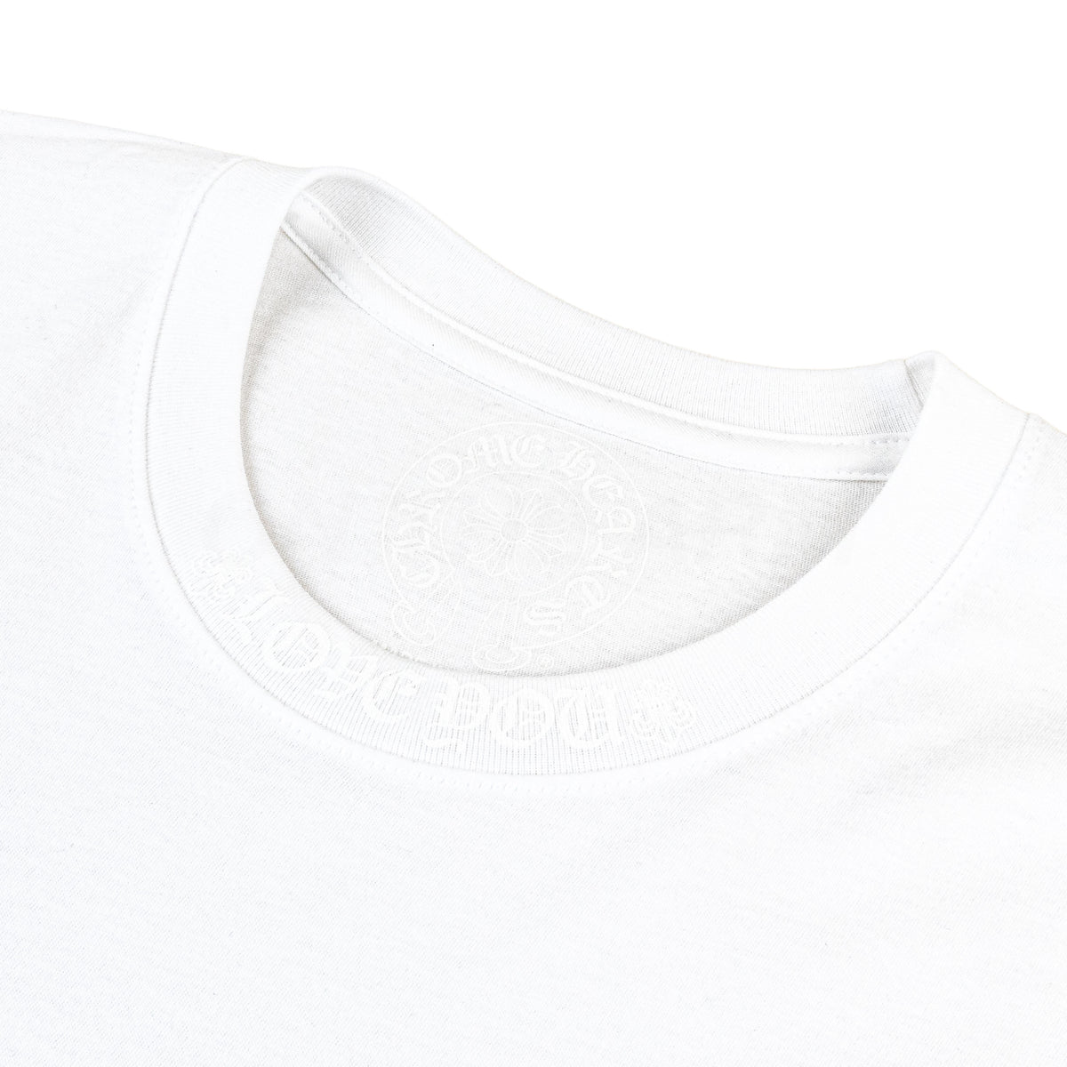 Chrome Hearts White Cannes Tonal Love You Neck Logo Tee