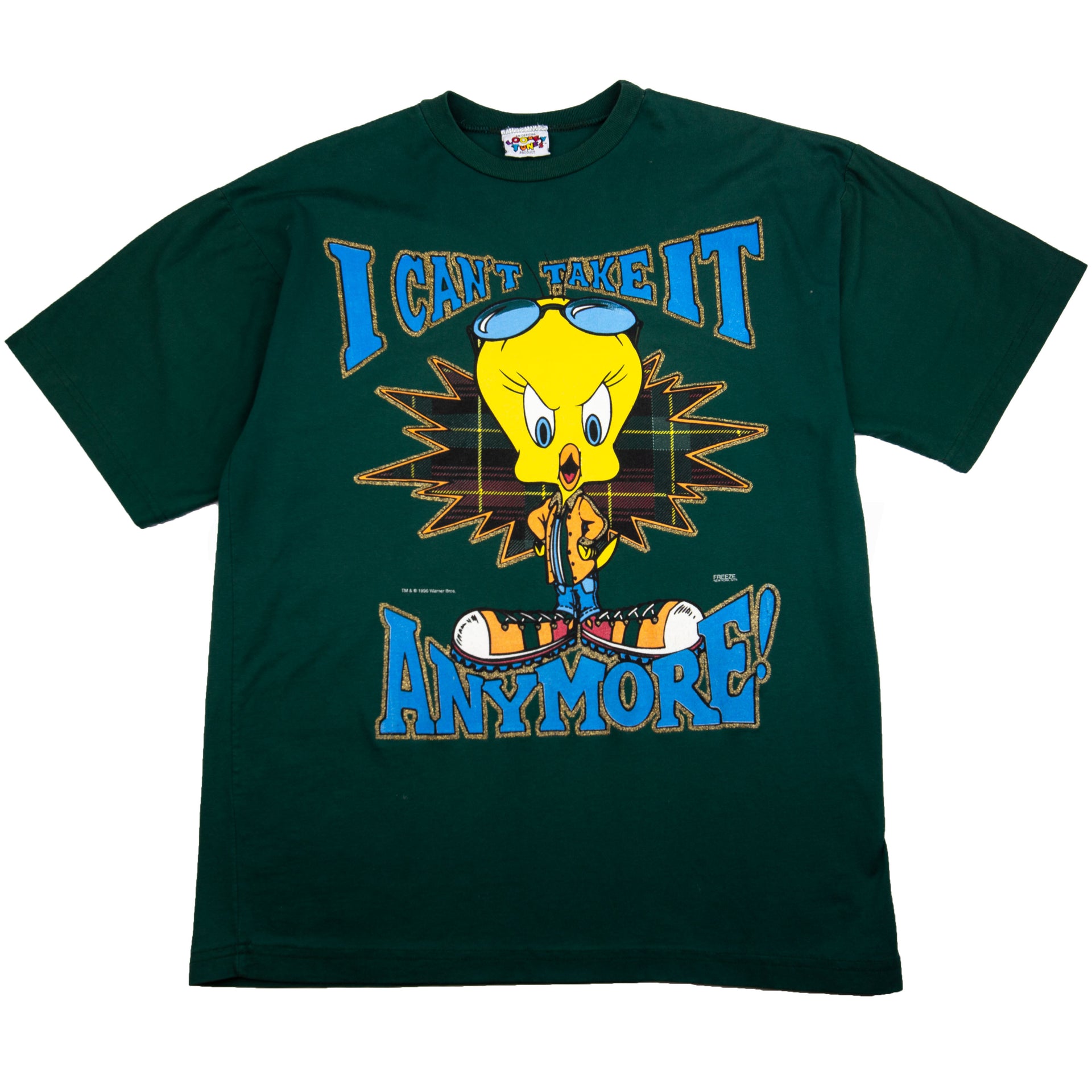 Vintage Green Tweety Can't Take It Anymore Tee (1996)