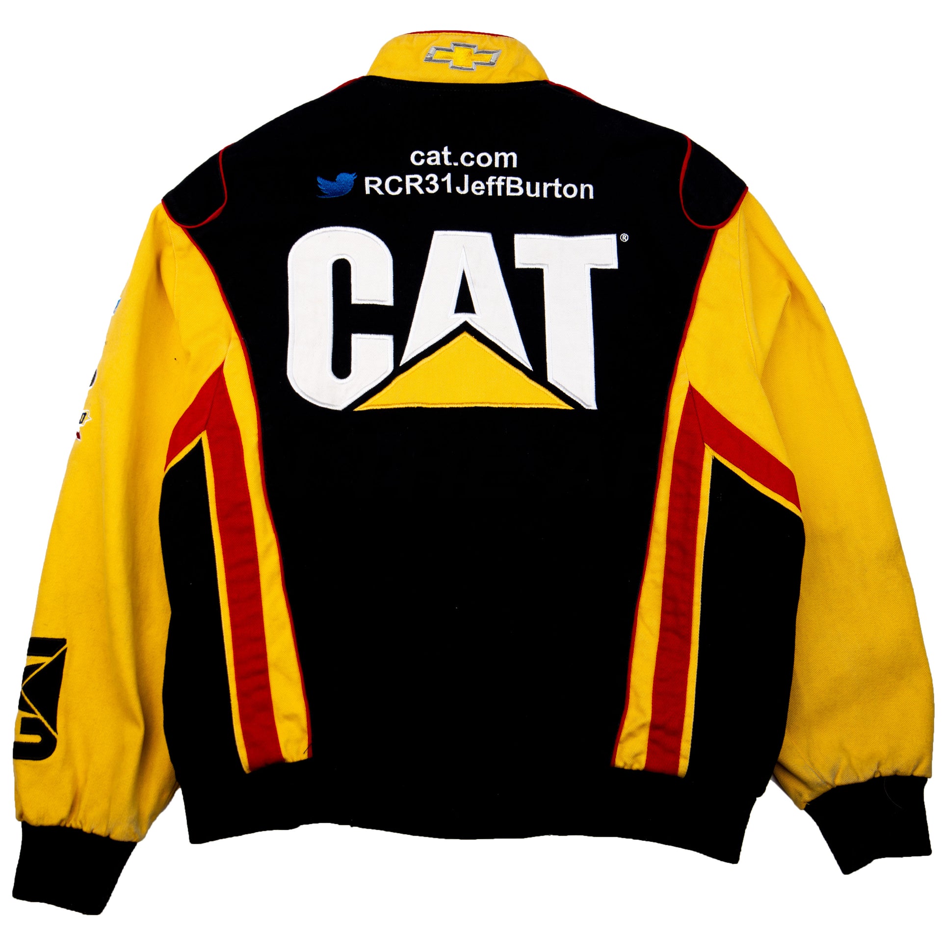 Vintage Black CAT NASCAR Racing Jacket (1990's)