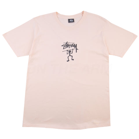Stussy Light Orange Caveman Tee PRE-OWNED