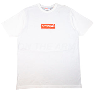 Supreme White CDG3 Box Logo Tee PRE-OWNED