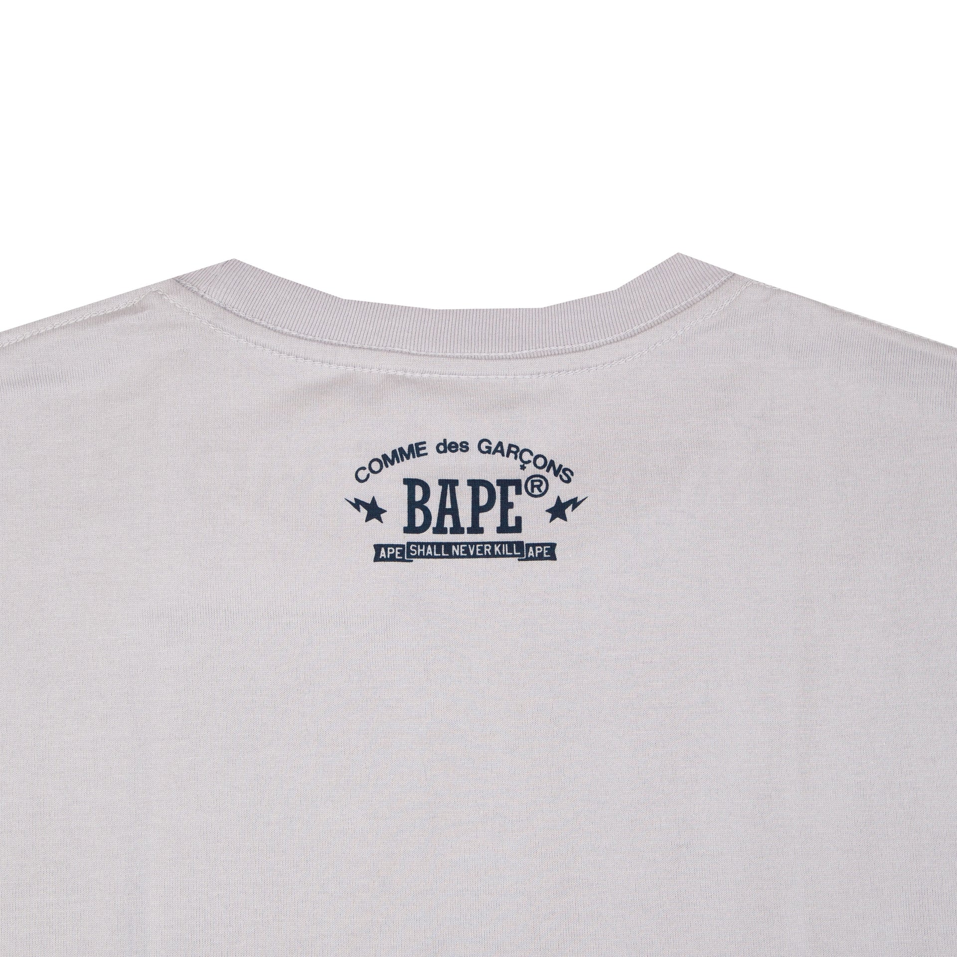Bape Grey CDG Osaka Exclusive College Tee