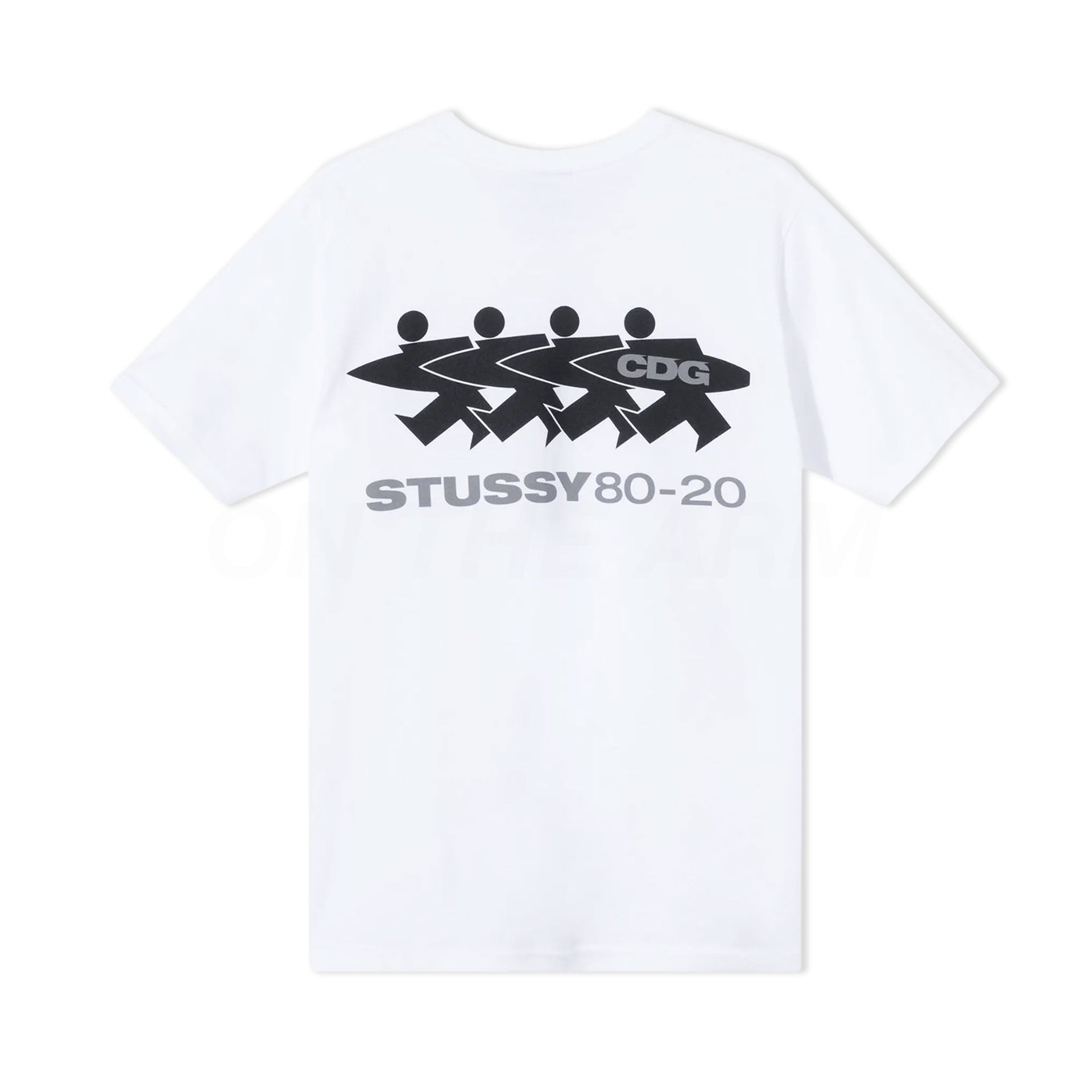Stussy White CDG Surfwalk Tee