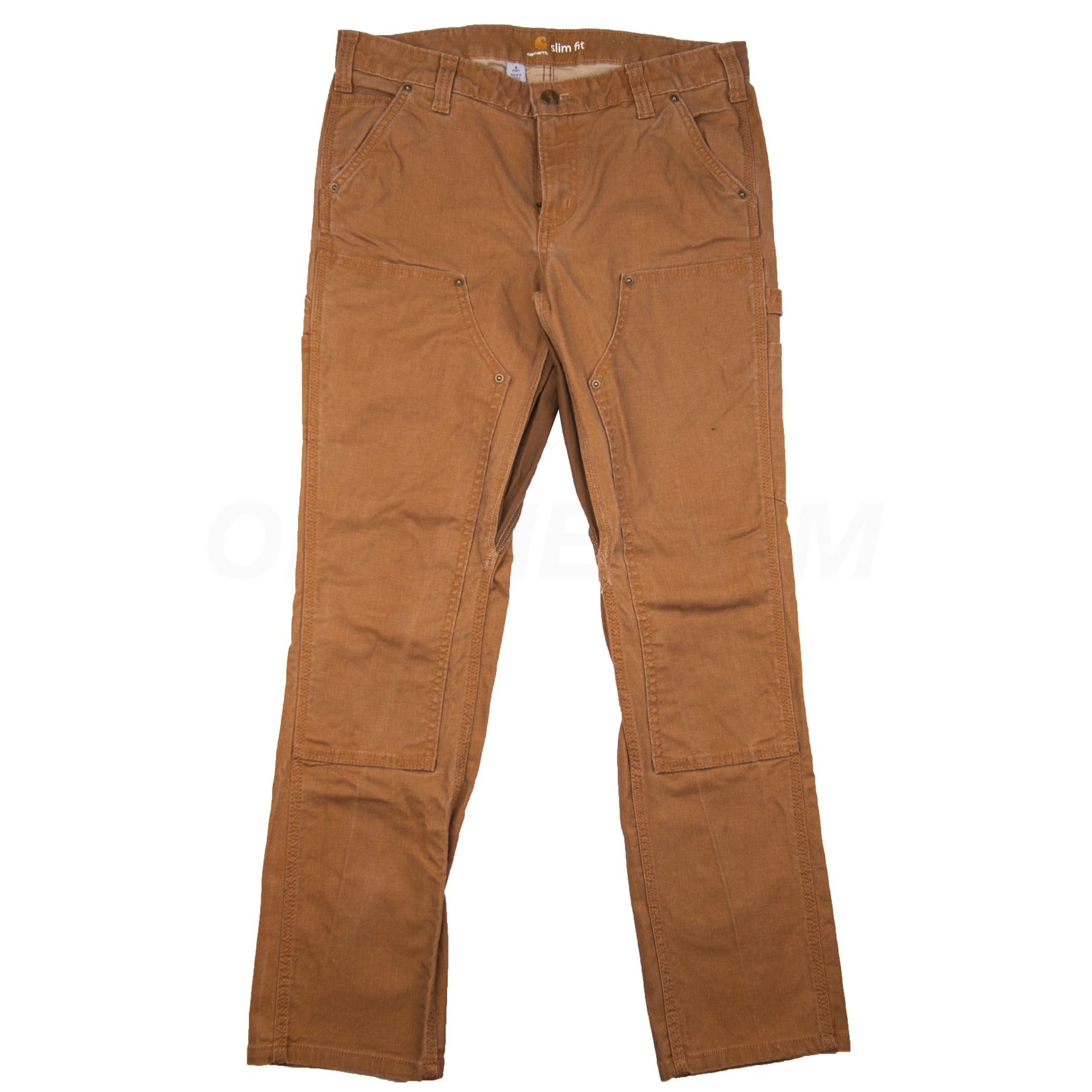 Carhartt Tan Double Knee Slim Fit Pants PRE-OWNED