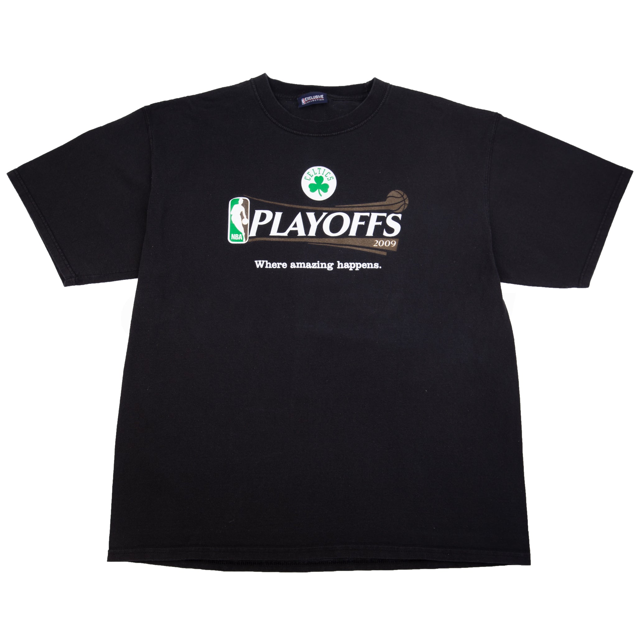 Vintage Black Boston Celtics Playoffs Tee (2009)