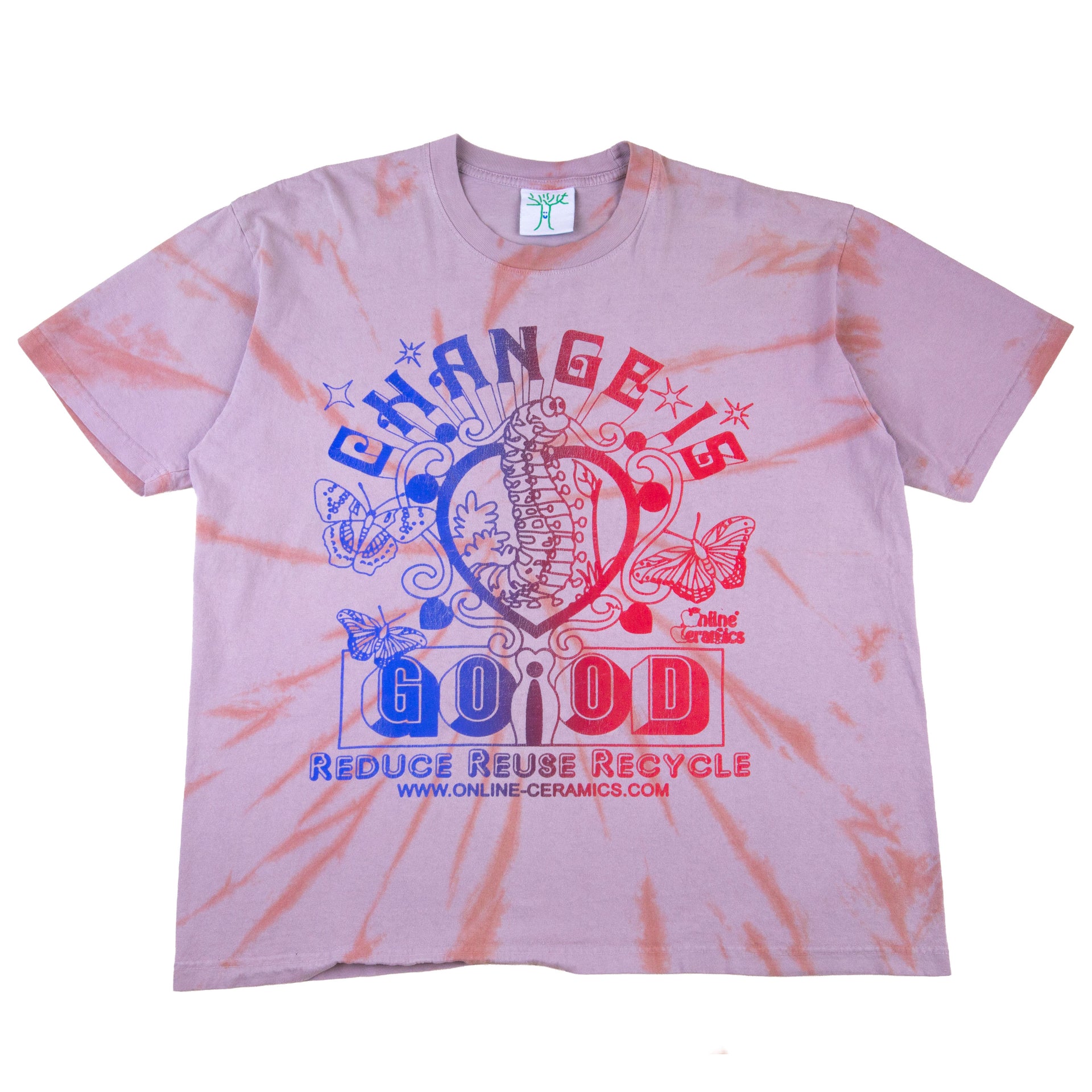 Online Ceramics Tie Dye Change Is Good Tee PRE-OWNED