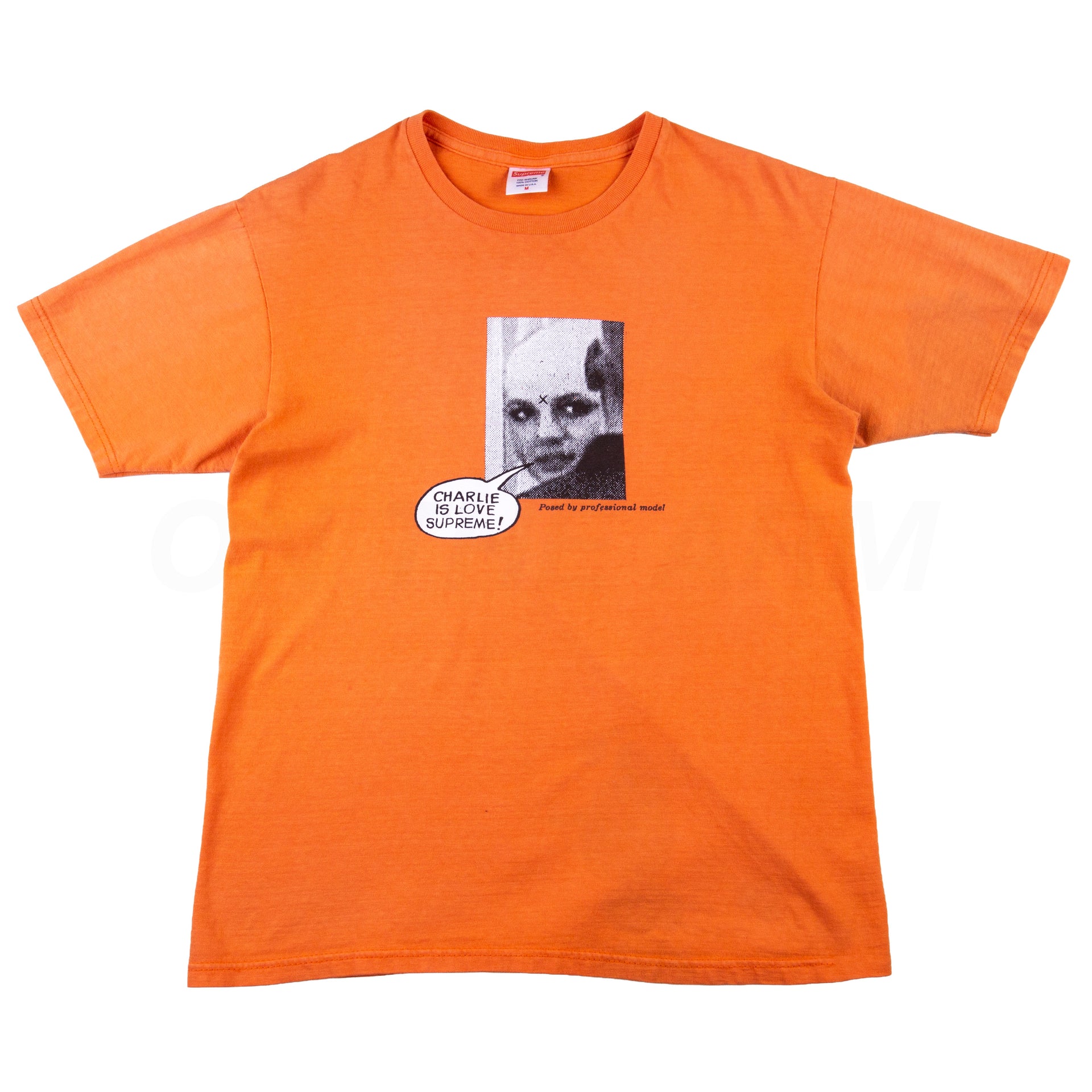 Supreme Orange Charlie Is Love Tee PRE-OWNED