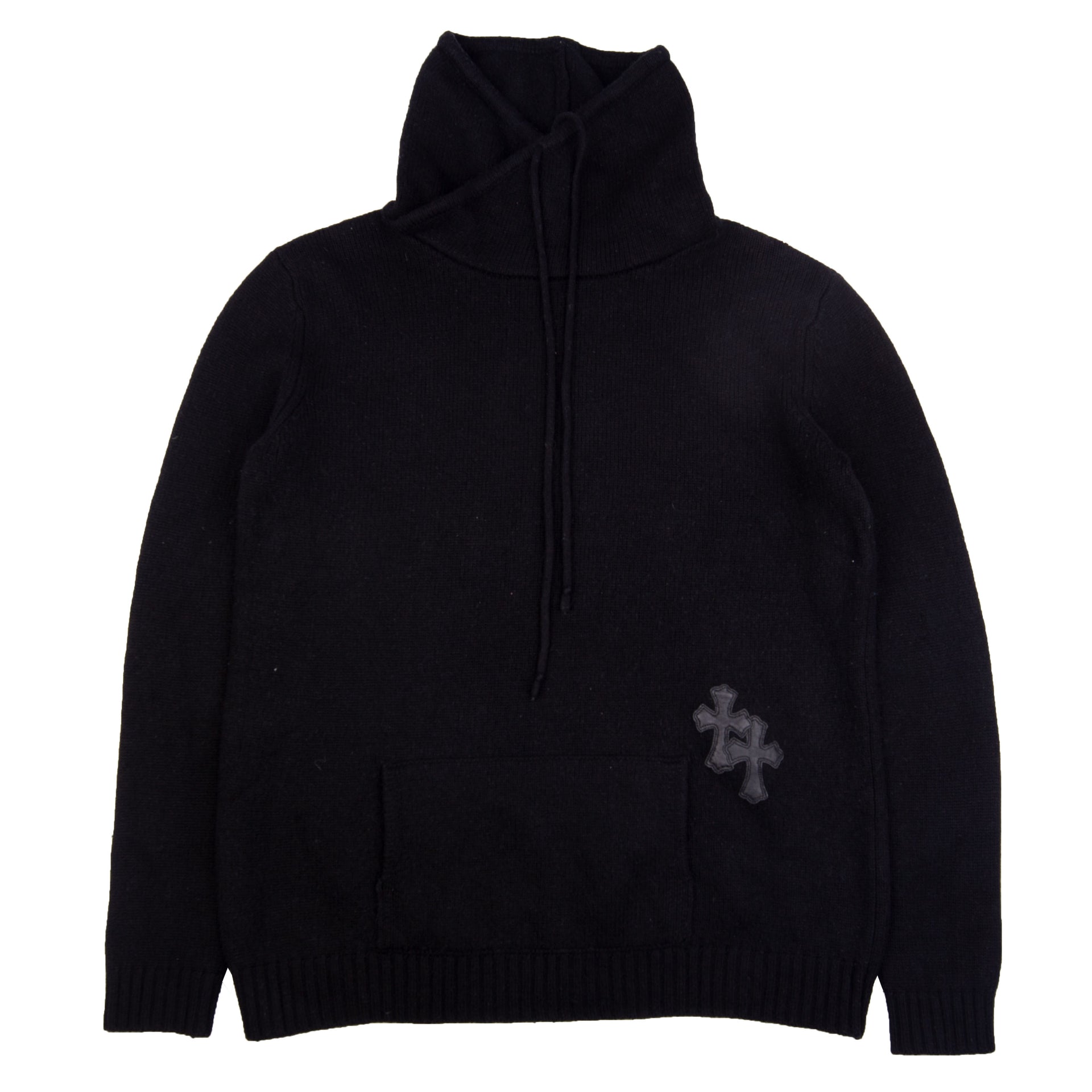 Chrome Hearts Black Cross Patch Cashmere Sweater PRE-OWNED