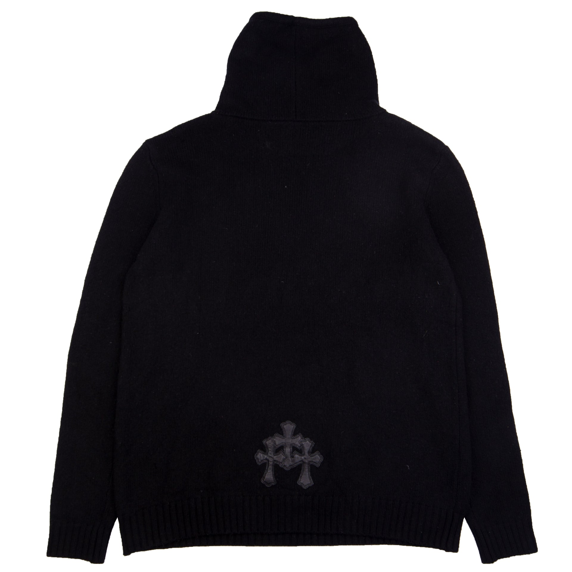 Chrome Hearts Black Cross Patch Cashmere Sweater PRE-OWNED