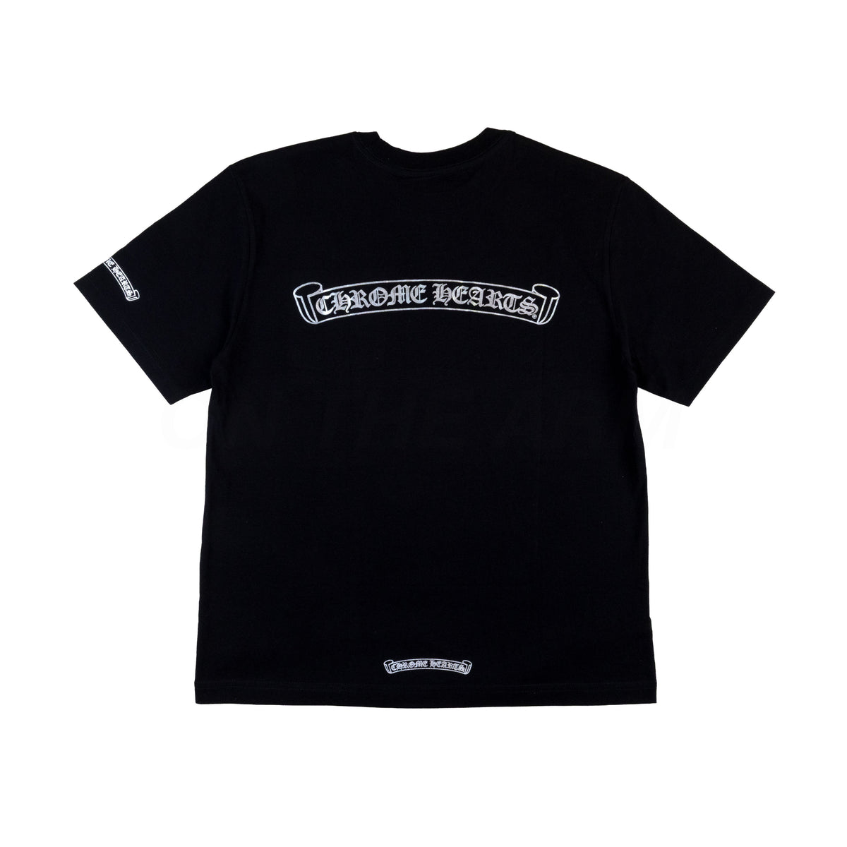 Chrome Hearts Black Foil Scroll Pocket Tee