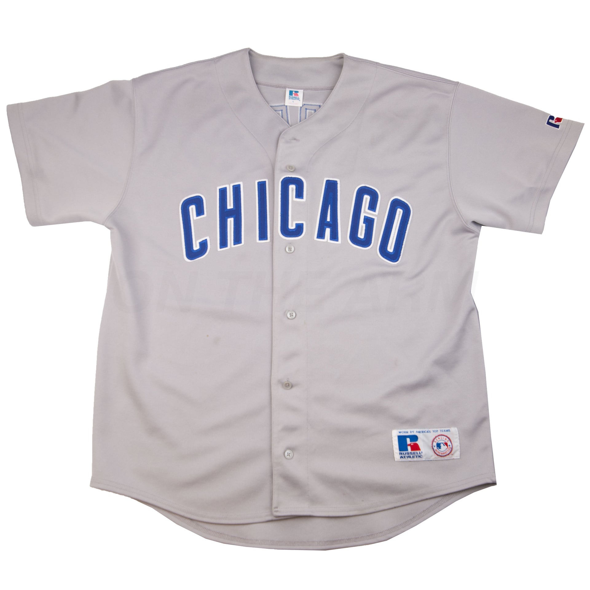 Vintage Grey Chicago Russell Athletic Baseball Jersey (2000's)