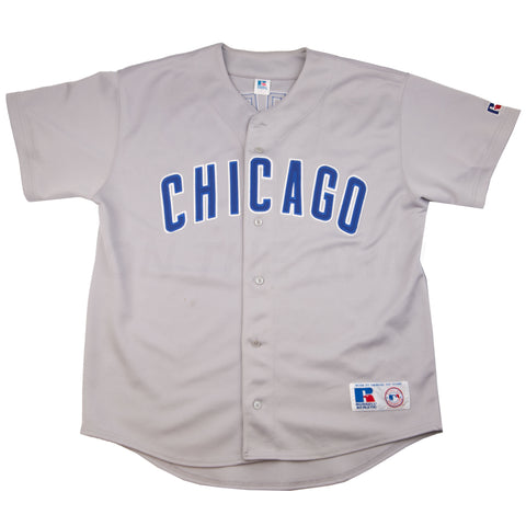 Vintage Grey Chicago Russell Athletic Baseball Jersey (2000's)