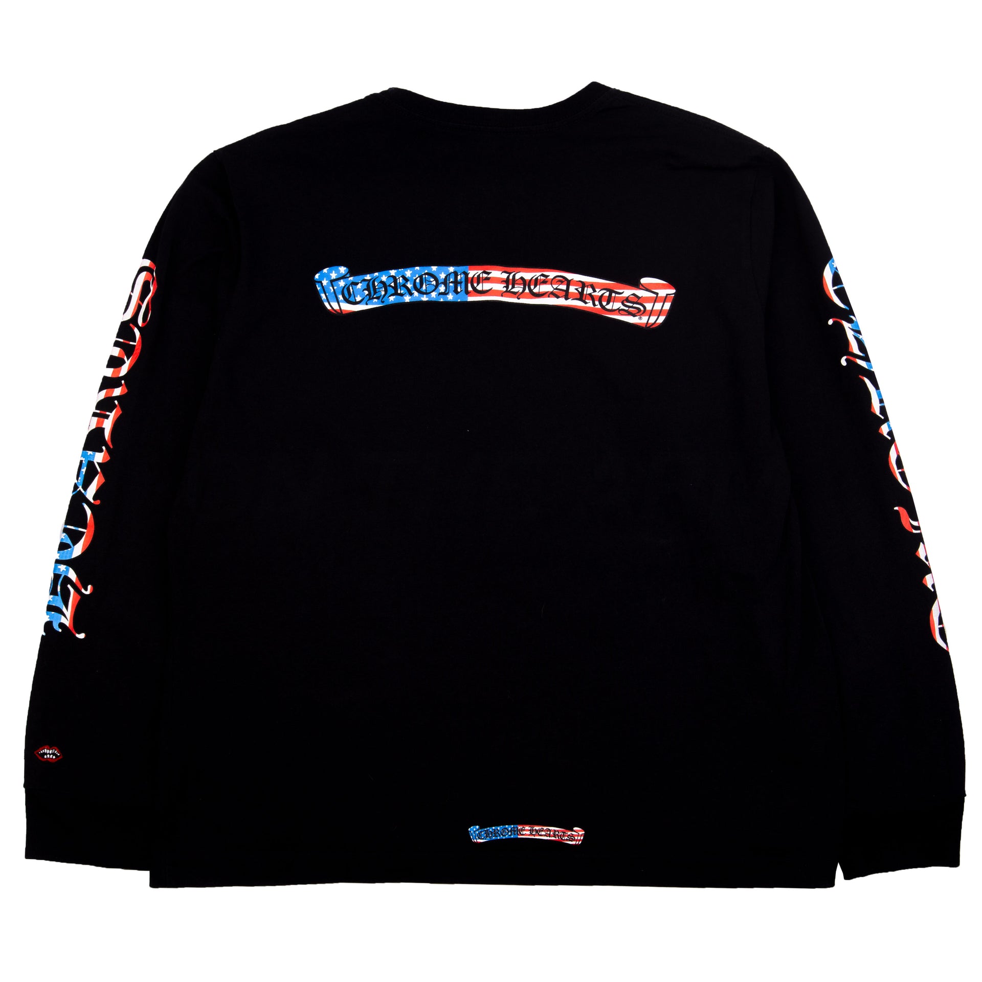 Chrome Hearts Black Matty Boy Flag Pocket L/S PRE-OWNED