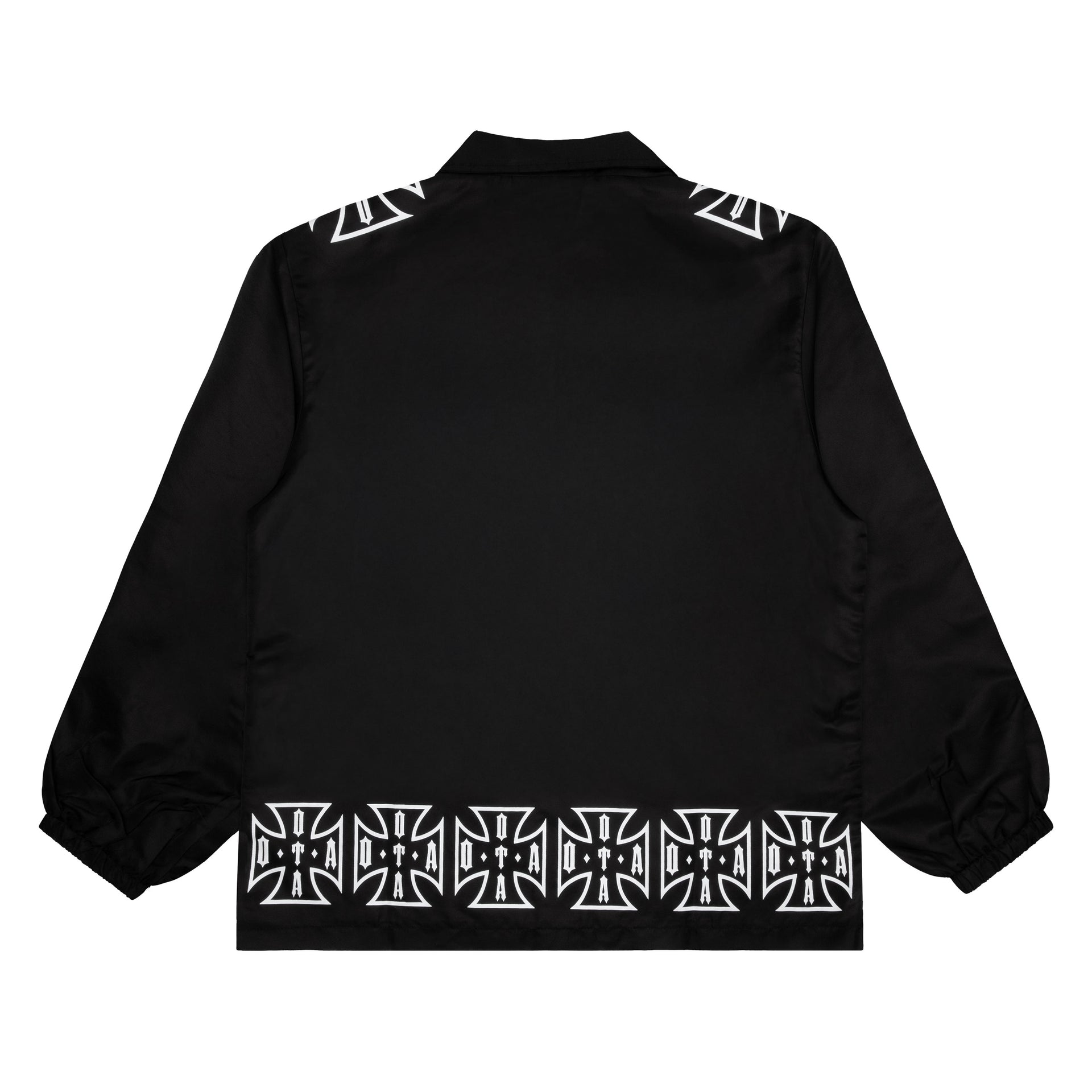 OTA Black Iron Cross Nylon Work Jacket