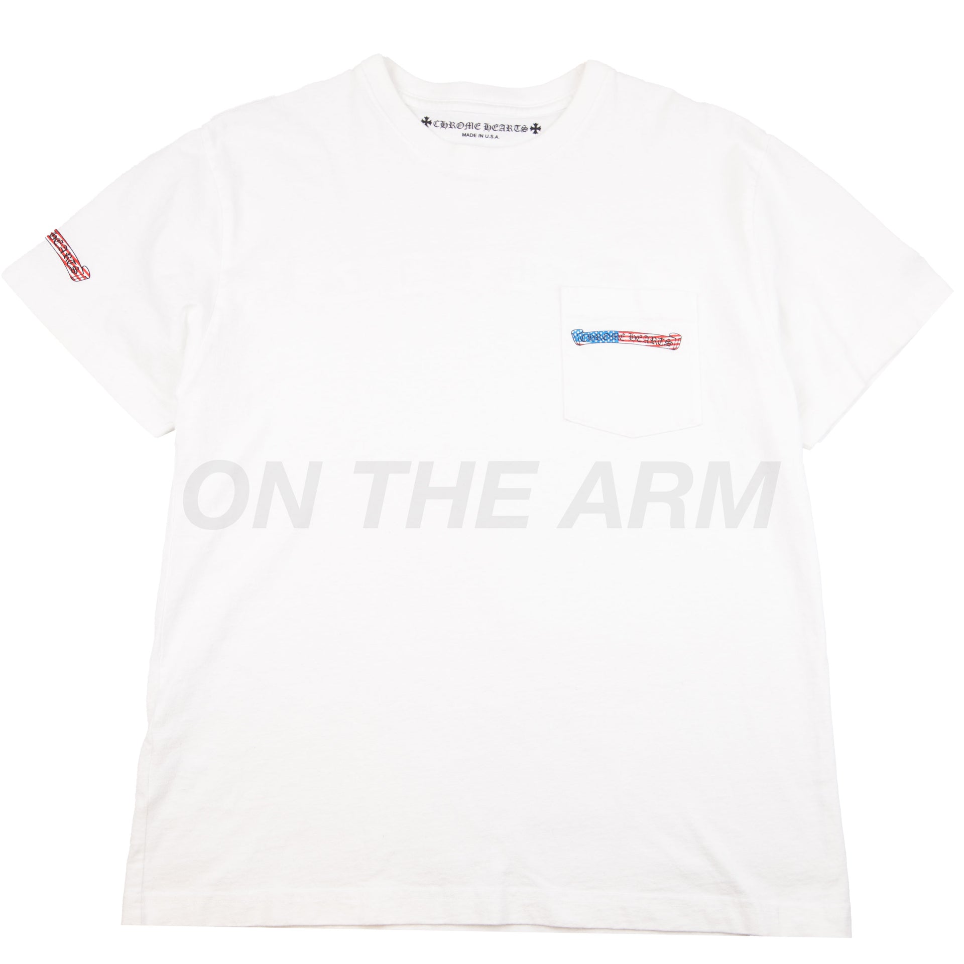 Chrome Hearts White Flag Pocket Tee PRE-OWNED