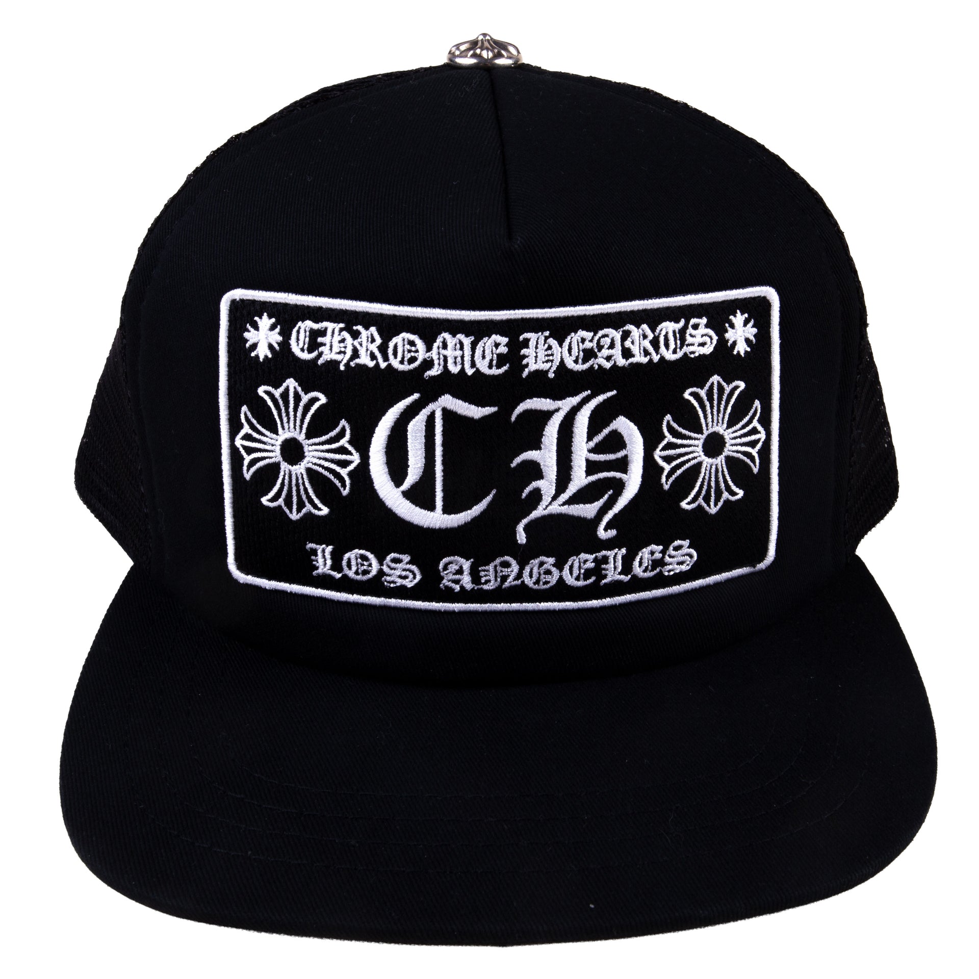 Chrome Hearts Black Los Angeles Trucker Hat