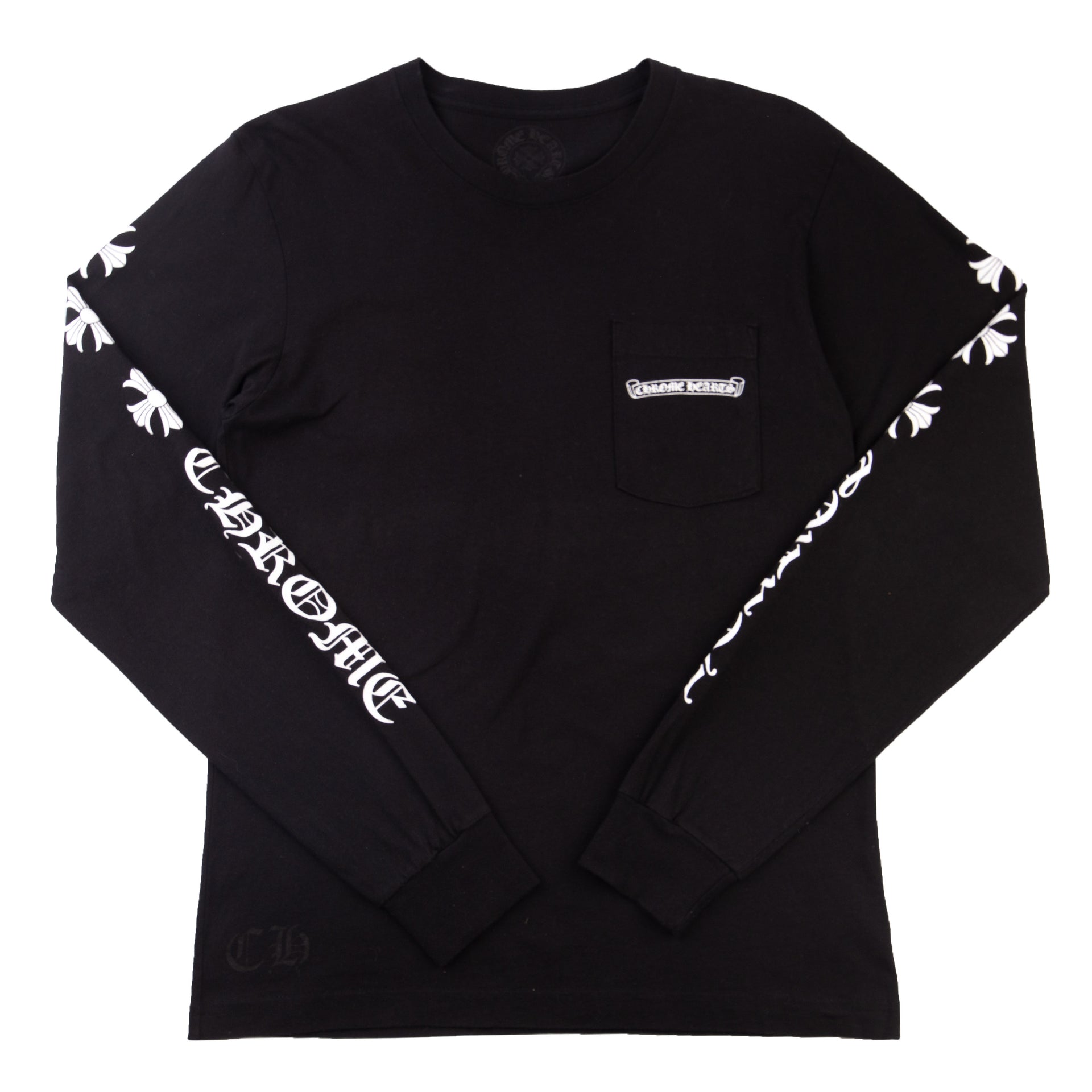 Chrome Hearts Black Sleeve Logo Pocket L/S PRE-OWNED
