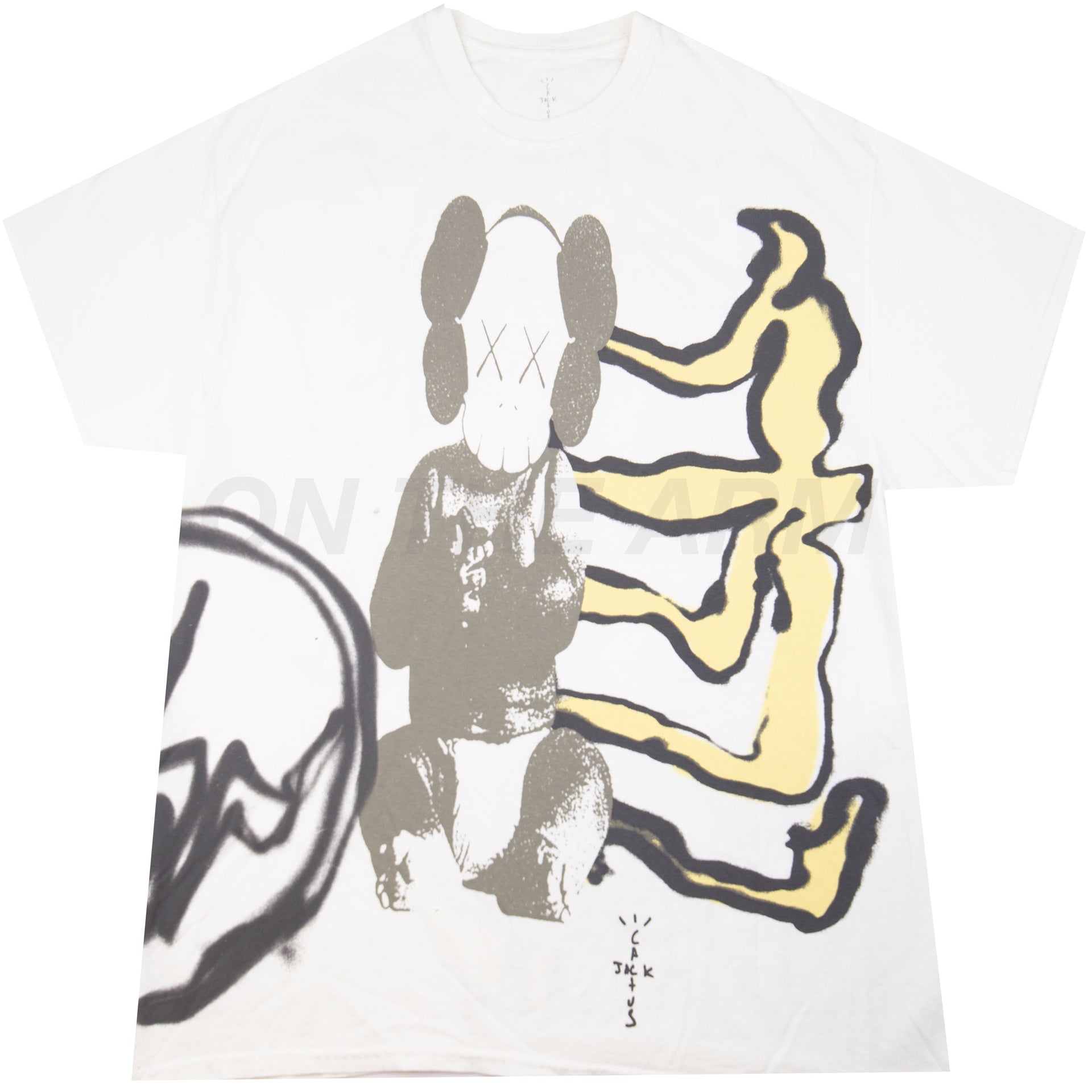 Travis Scott White Kaws For Fragment Cactus Jack Tee PRE-OWNED