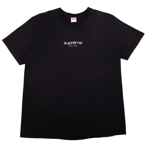 Supreme Black Classic Logo Tee PRE-OWNED