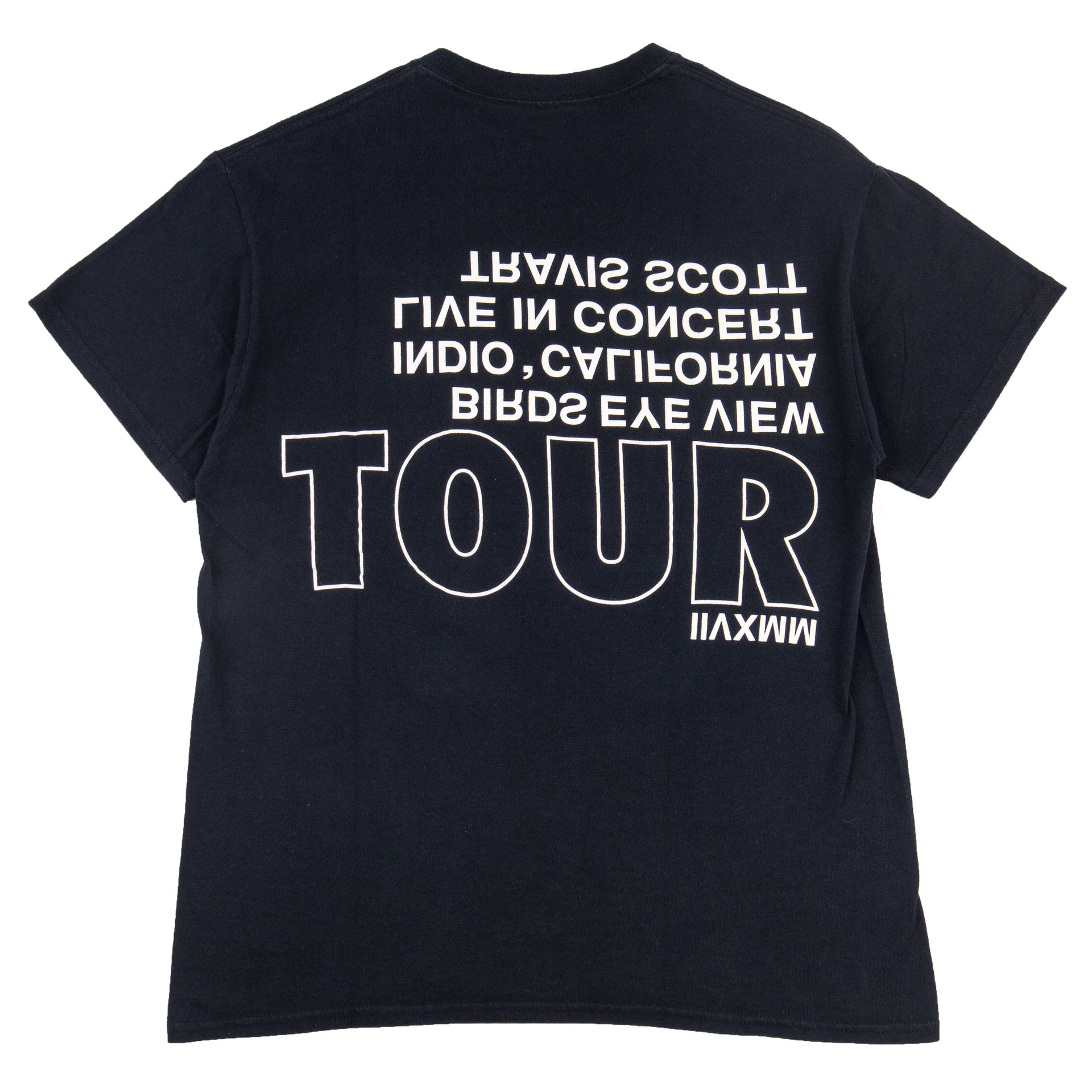 Travis Scott Black Birds Eye View Tour Coachella Tee PRE-OWNED
