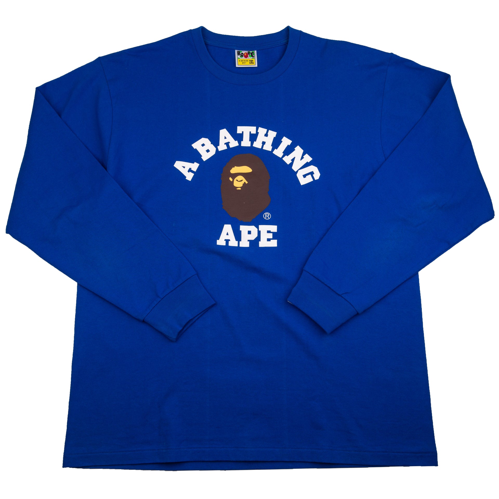 Bape Blue College L/S PRE-OWNED