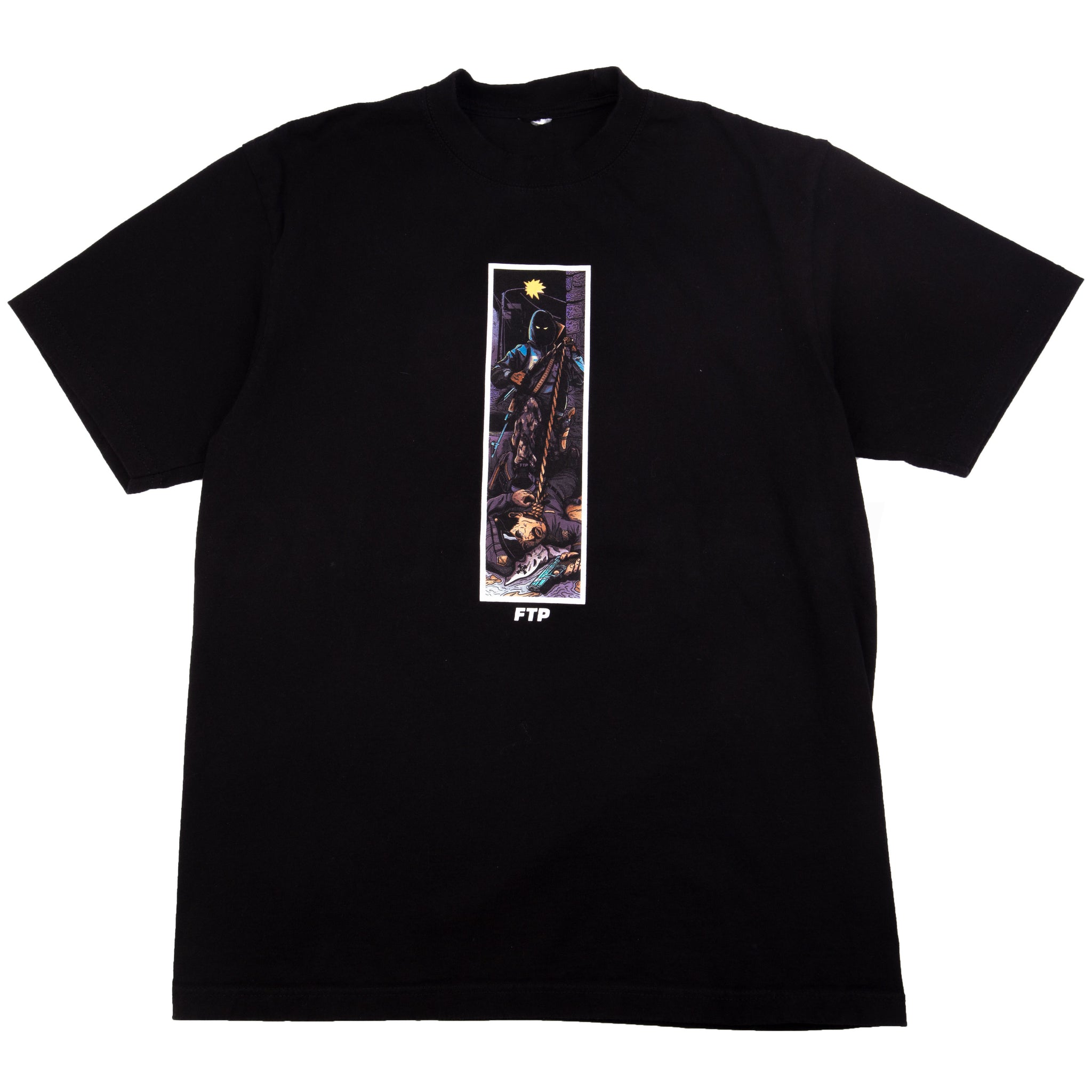 FTP Black Comic Strip Tee PRE-OWNED