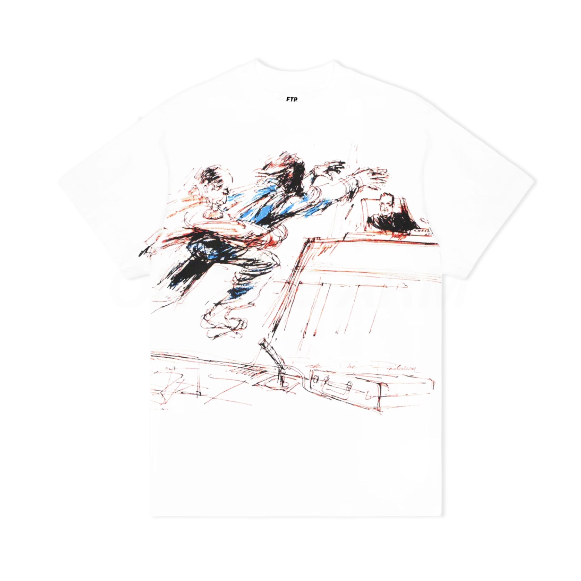 FTP White Courtroom Tee