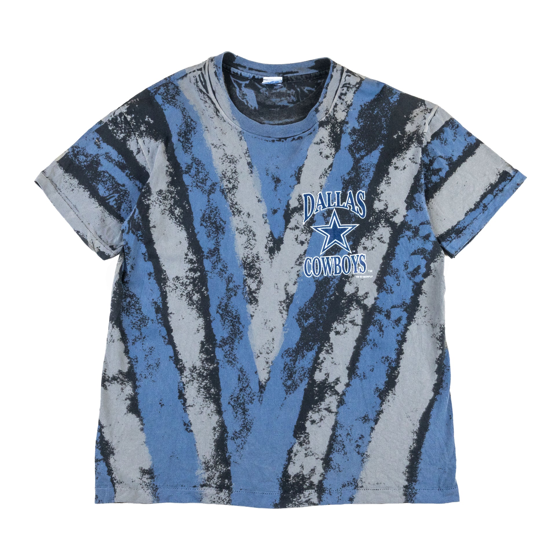 Vintage Blue All Over Print Dallas Cowboys Tee (1993)
