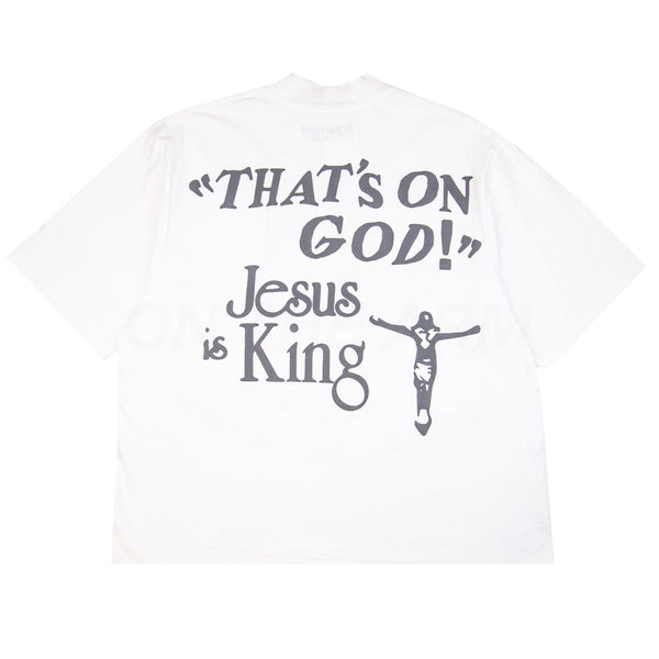 Kanye West White CPFM for Jesus Is King Tee