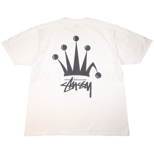 Stussy White Crown Logo Tee PRE-OWNED