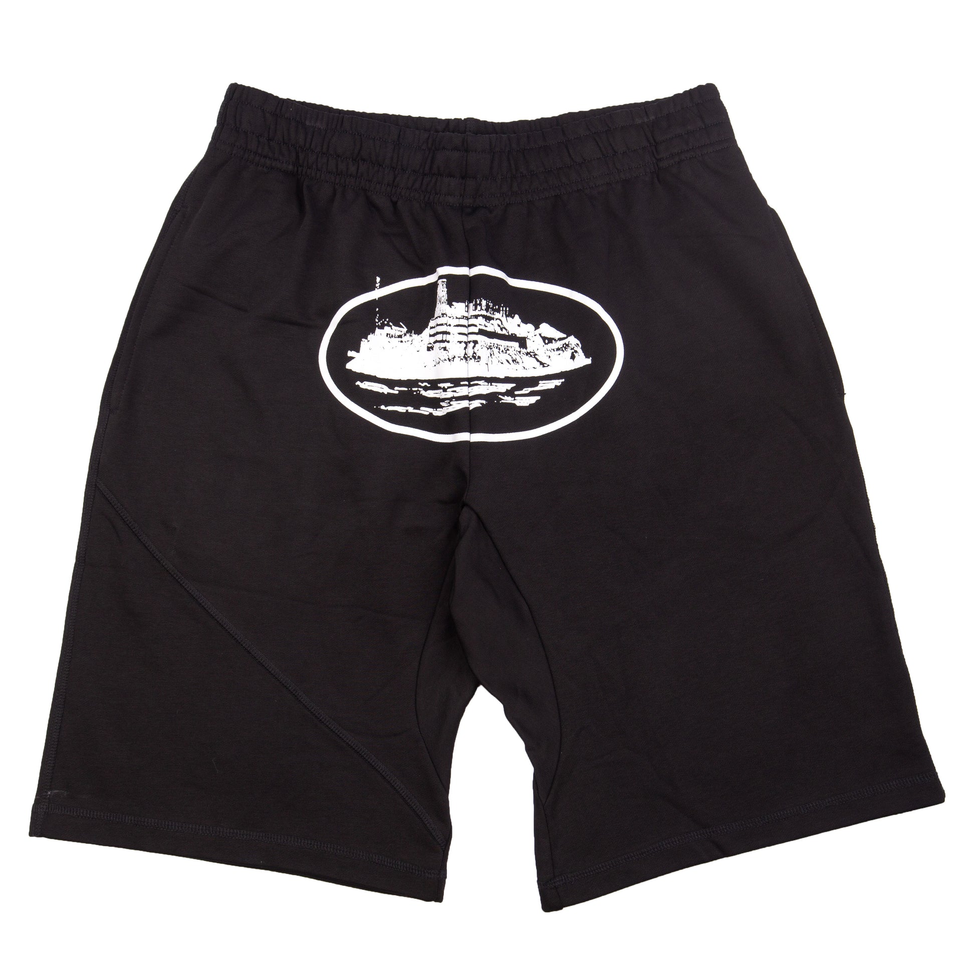 Corteiz Black Alcatraz Sweatshorts PRE-OWNED