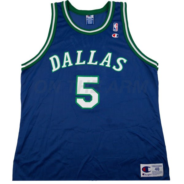 Vintage Blue Mavericks Kidd Champion Jersey