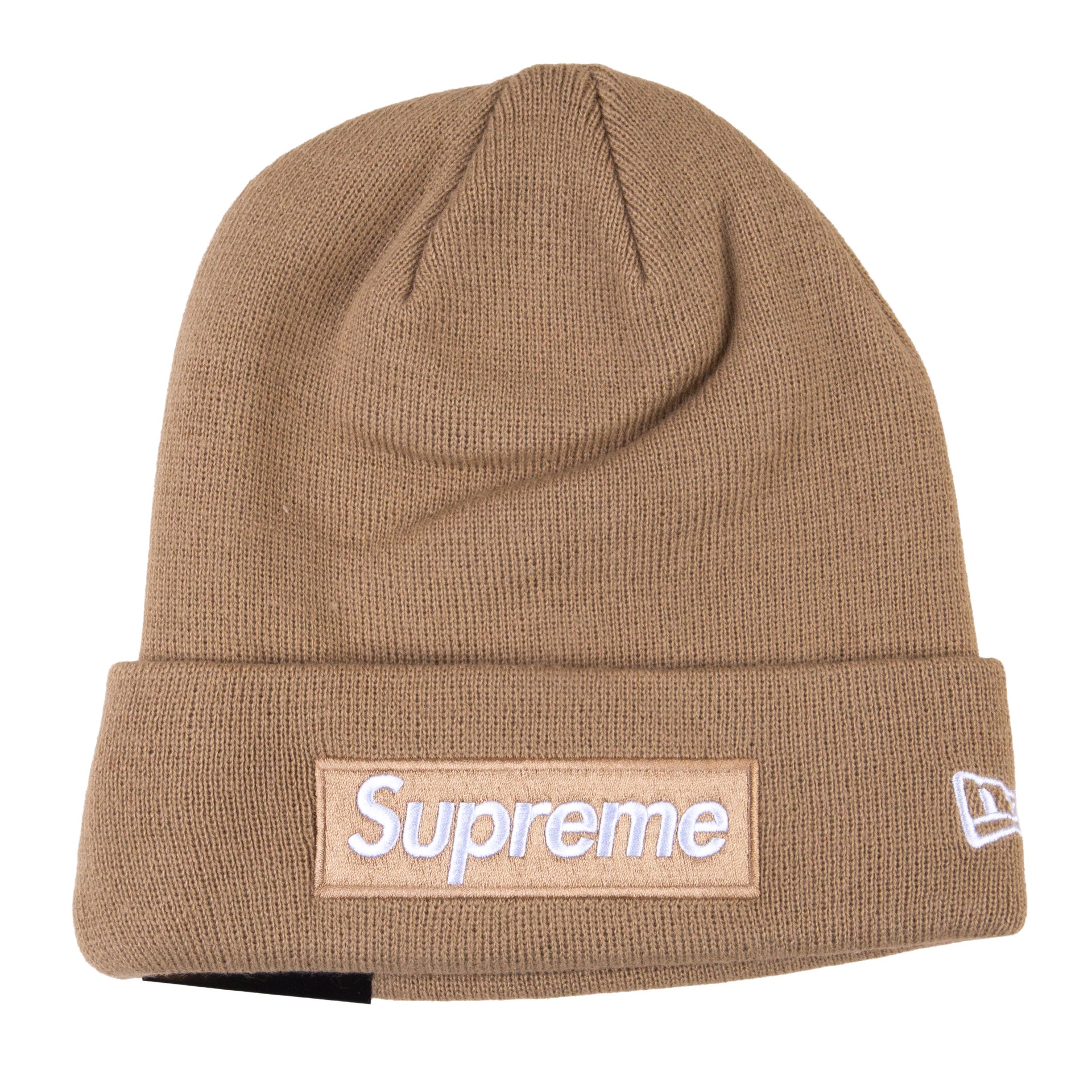Supreme Dark Sand Box Logo Beanie