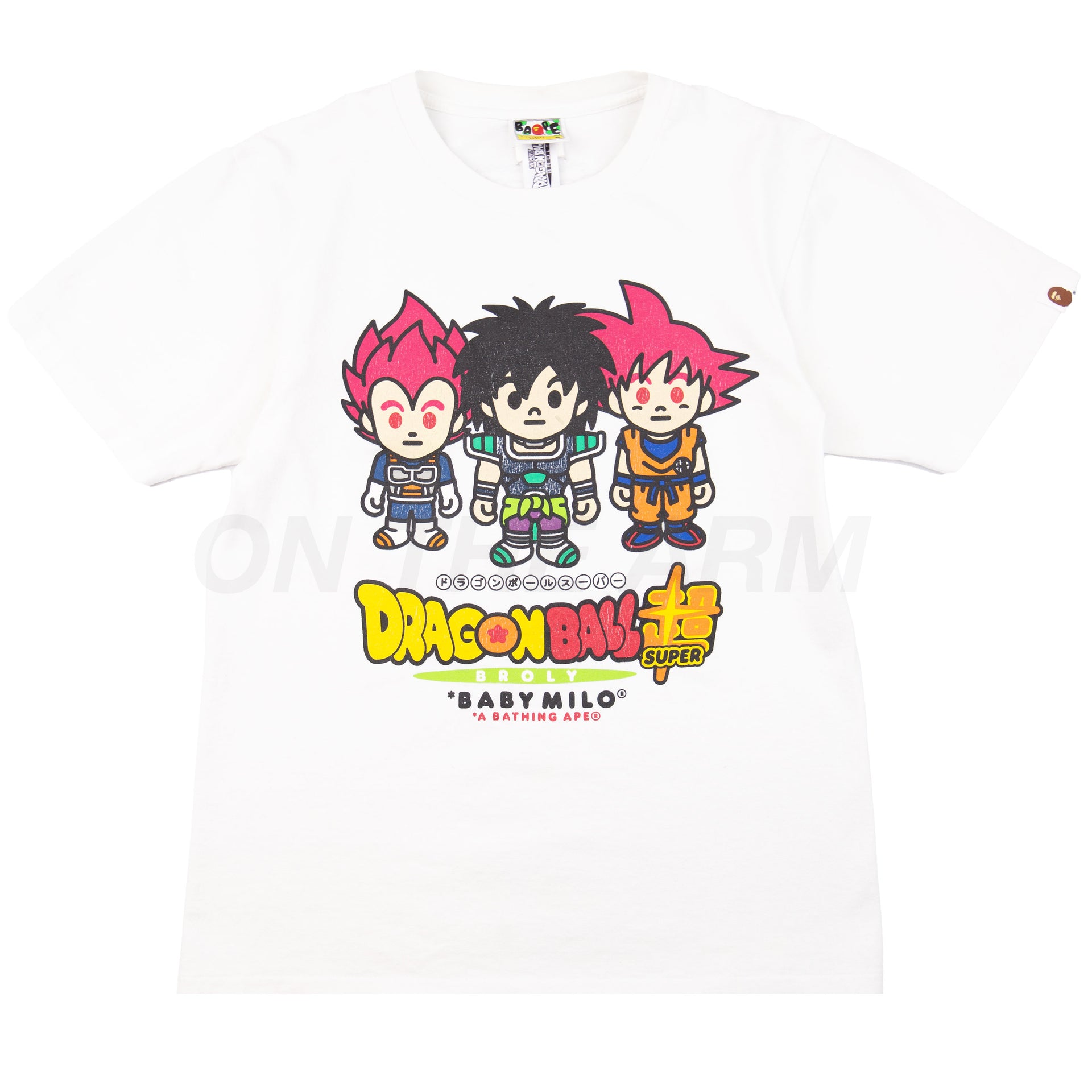 Bape White Dragon Ball Super Broly Baby Milo Tee PRE-OWNED