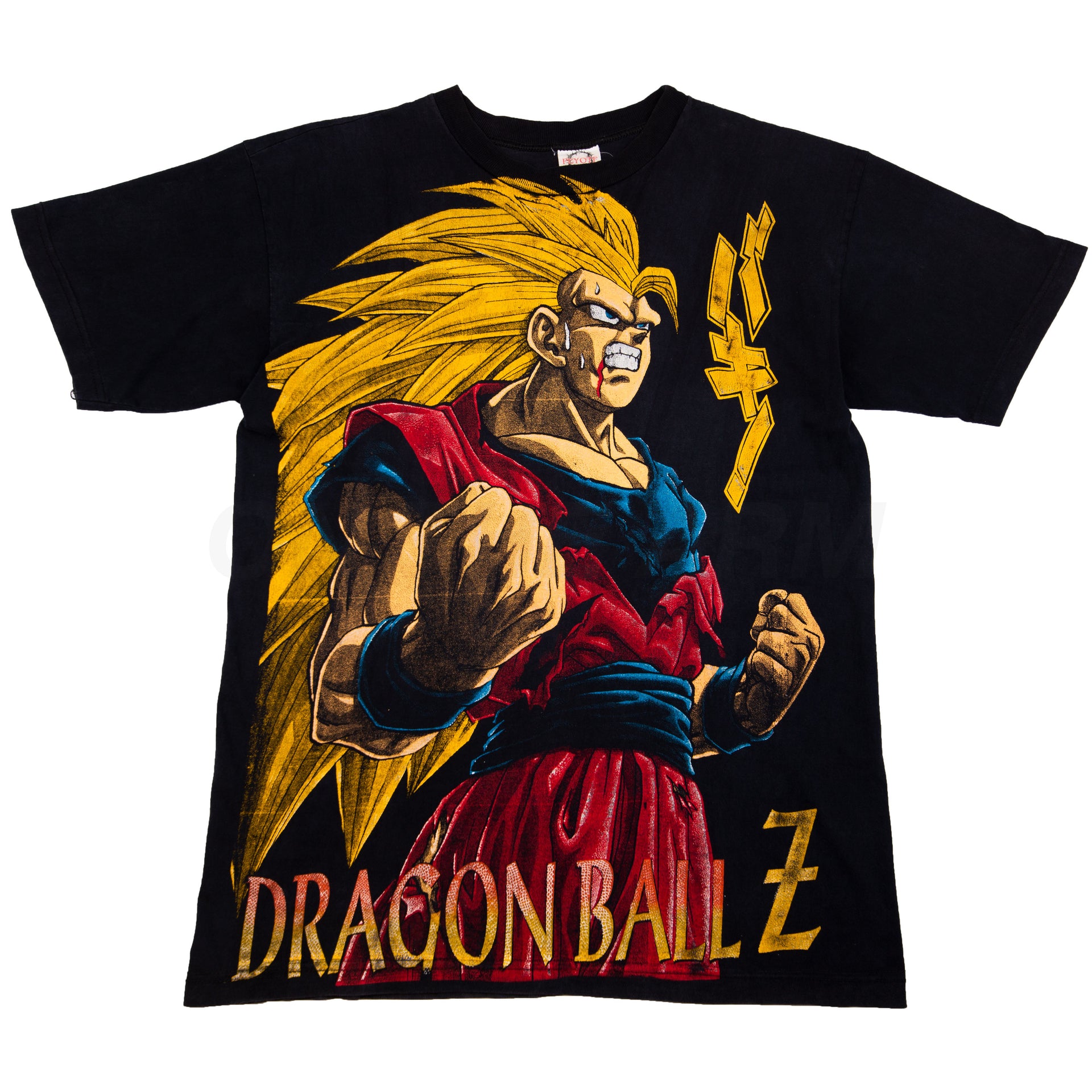Vintage Black Peyote Dragon Ball Z Goku vs. Kid Buu Tee (1990's)