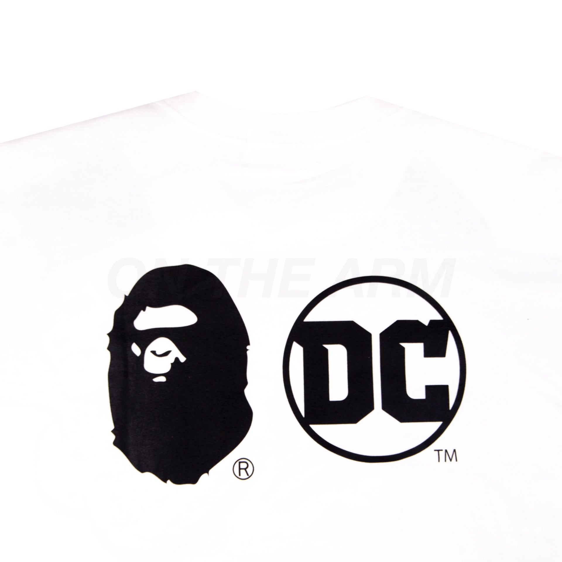 Bape White DC Superman Relaxed Fit Tee