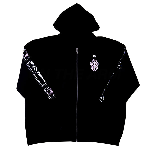 Chrome Hearts Black Deadly Dolls Zip Up