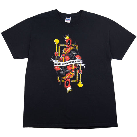 Vintage Black Marvel Deadpool Bang Bang Tee (2000's)