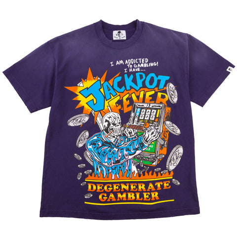 Warren Lotas Purple Degenerate Gambler Tee PRE-OWNED