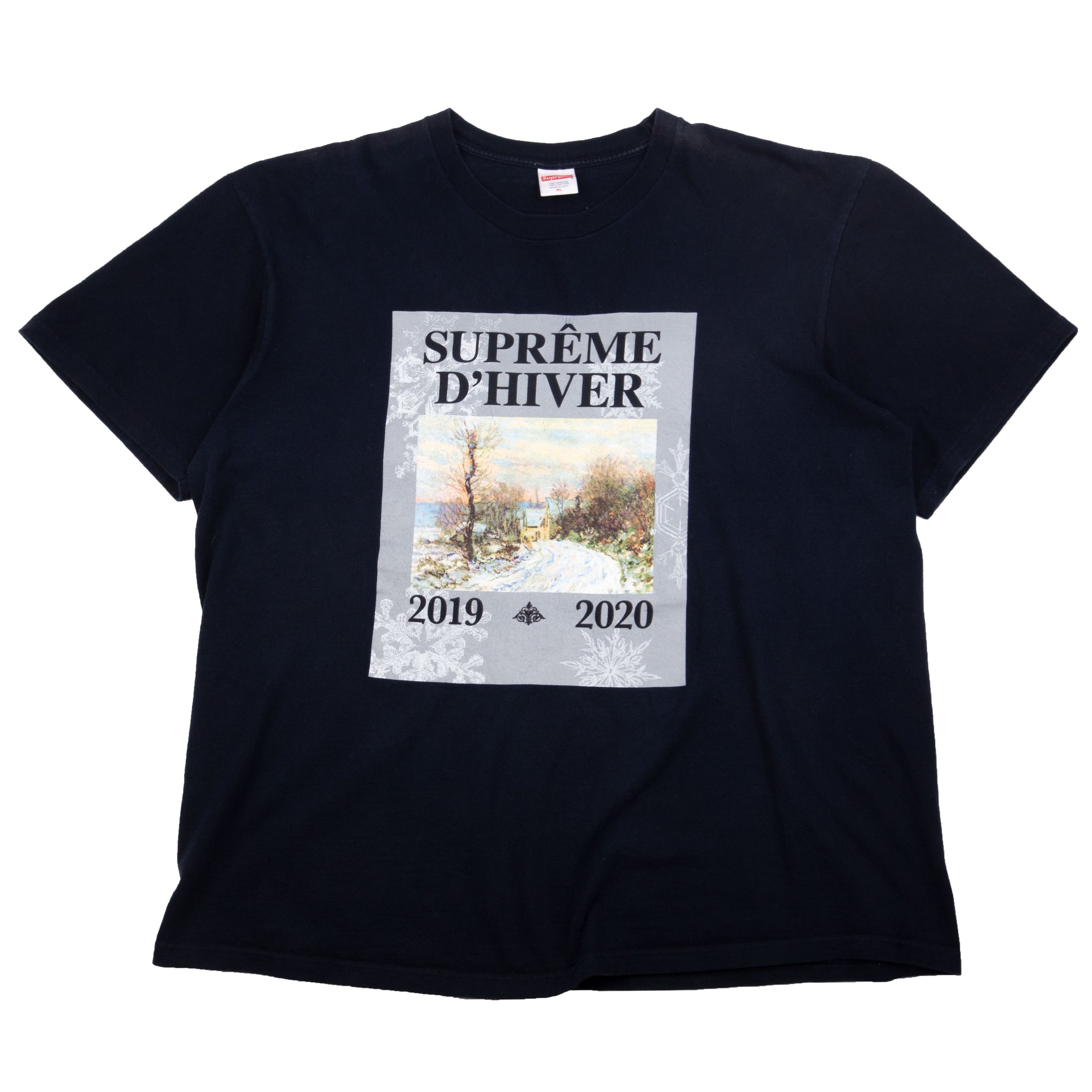Supreme Navy D'Hiver Tee PRE-OWNED