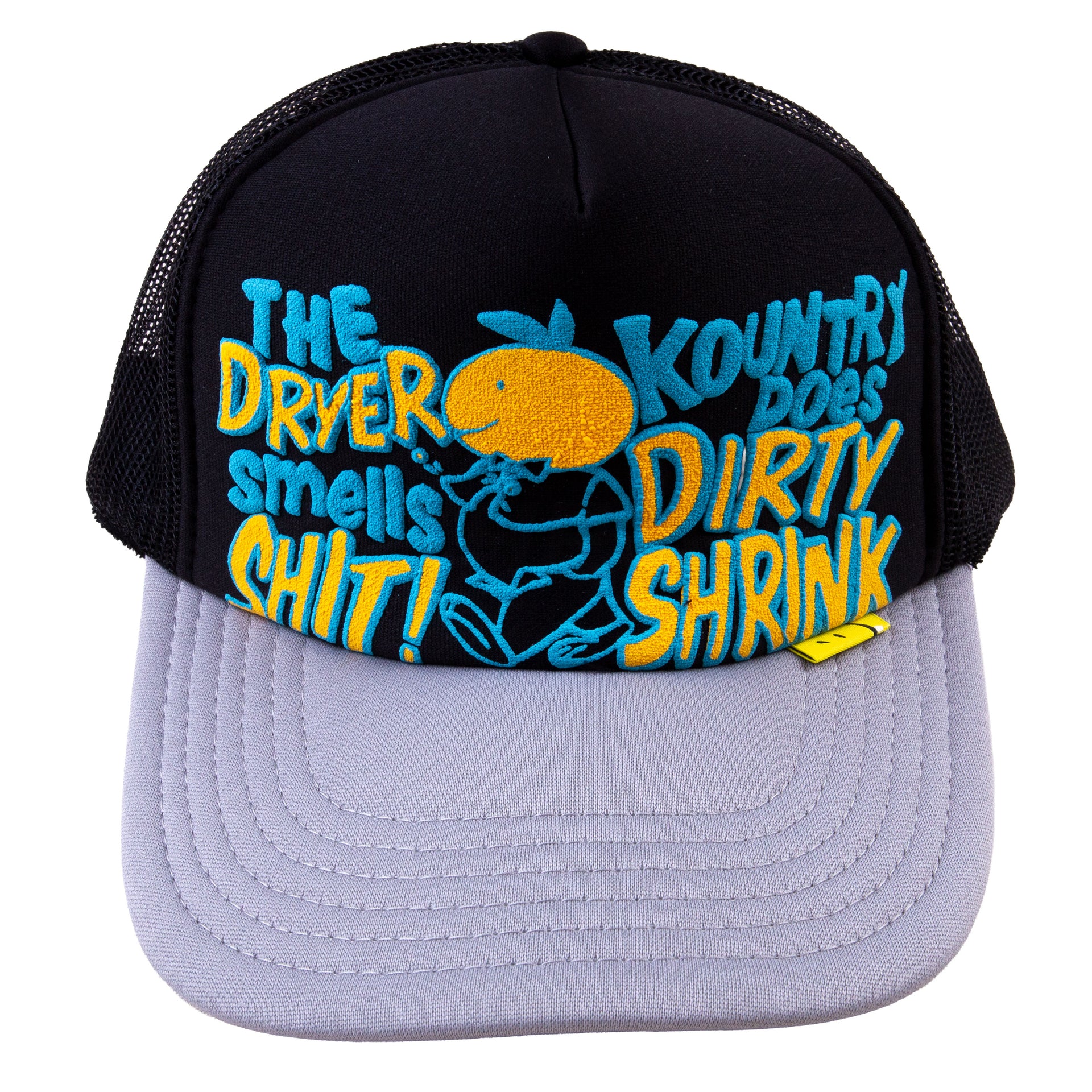 Kapital Black/Grey Dirty Shrink Trucker Hat