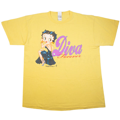 Vintage Yellow Betty Boop Diva Forever Tee (2006)