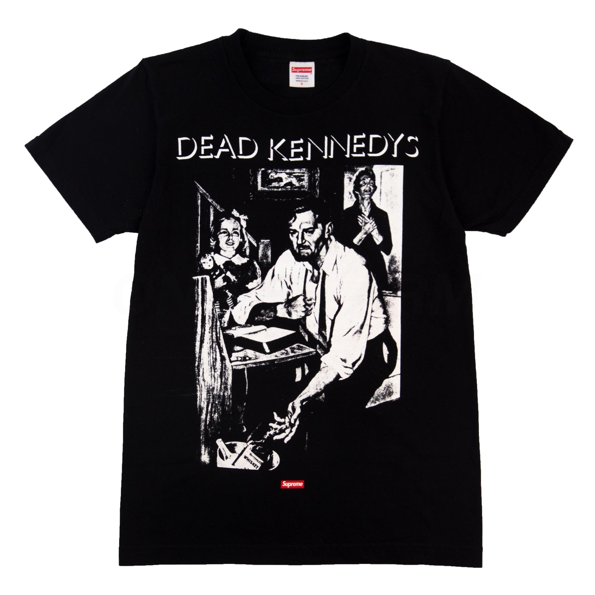 Supreme Black Dead Kennedys Too Drunk To Fuck Tee PRE-OWNED