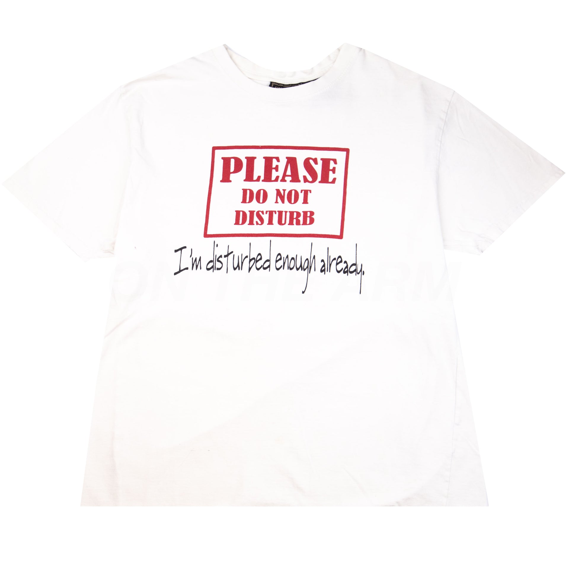 Vintage White Please Do Not Disturb Tee (2000's)
