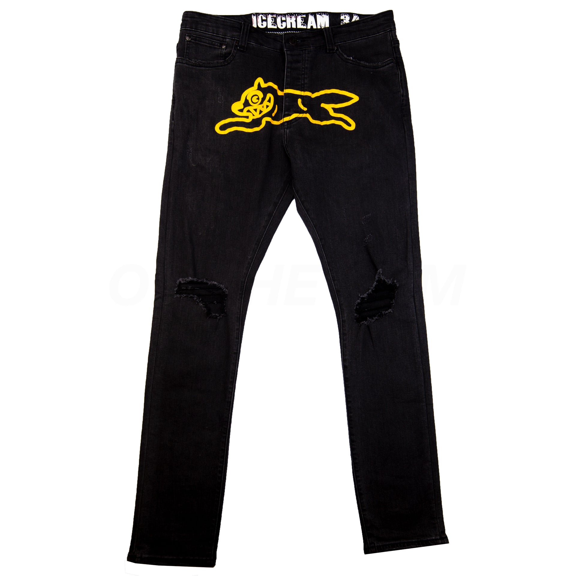 BBC Ice Cream Black/Yellow Dog Denim PRE-OWNED