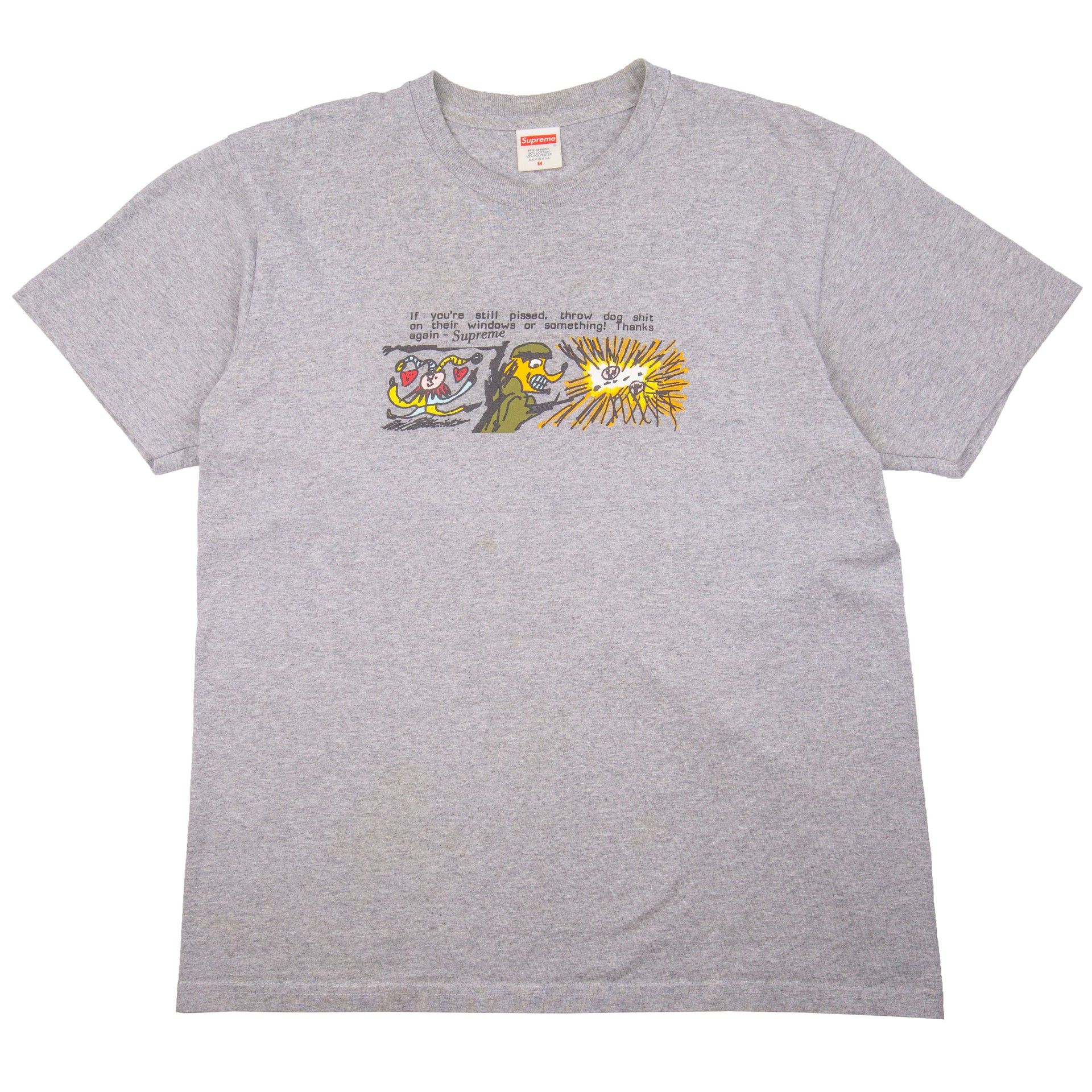 Supreme Grey Dog Shit Tee PRE-OWNED