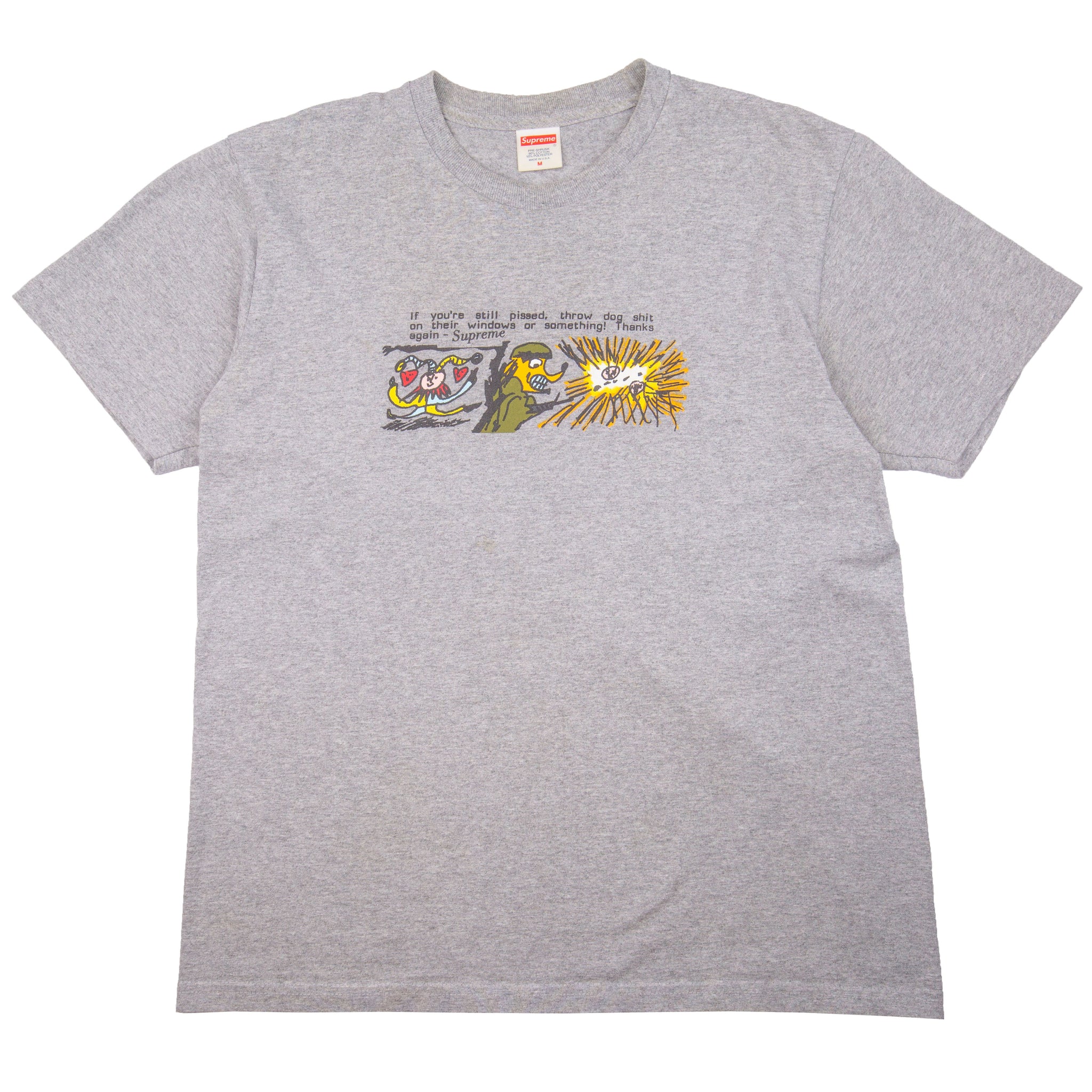Supreme Grey Dog Shit Tee PRE-OWNED