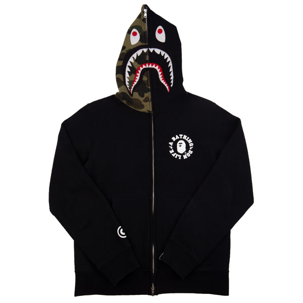 Bape Black Big Sean Don Life Shark Full Zip PRE-OWNED