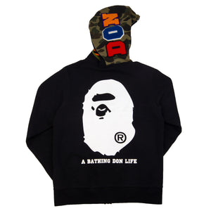 Bape Black Big Sean Don Life Shark Full Zip PRE-OWNED