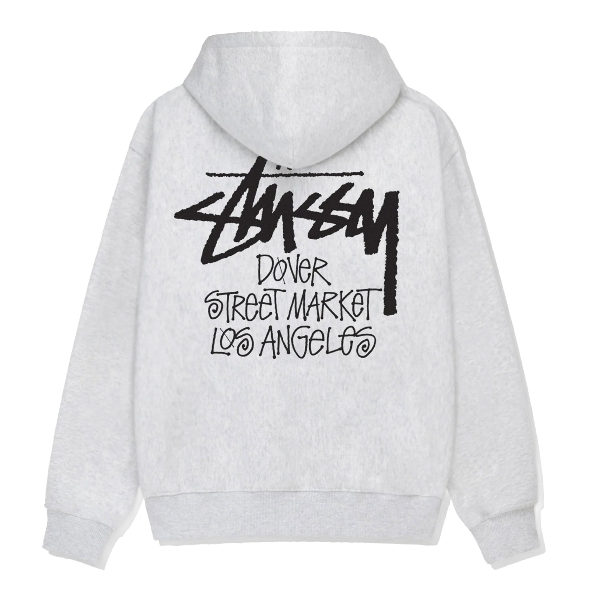 Stussy Ash Grey DSMLA Zip Up Hoodie